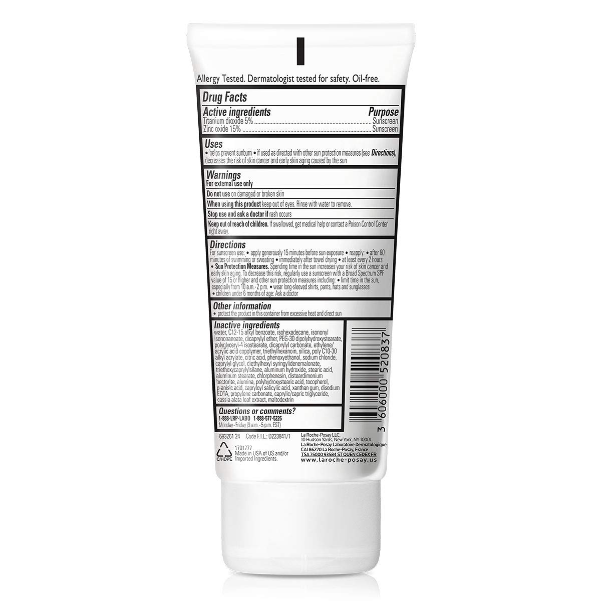 image:imageLa RochePosay Anthelios Mineral Sunscreen SPF 50 Gentle LotionSPF 50