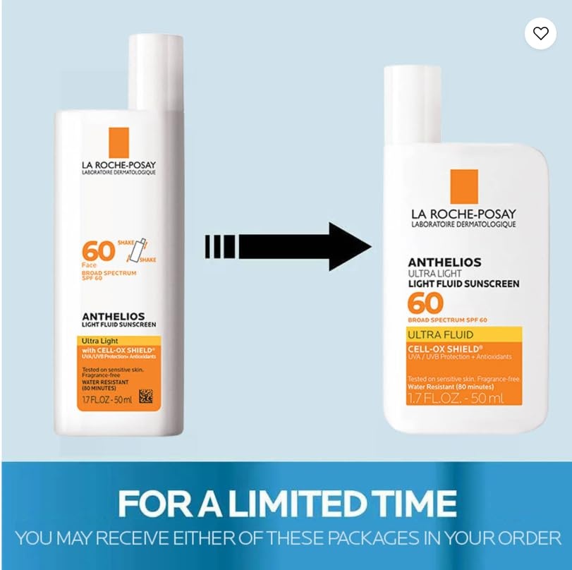 image:imageLa RochePosay Anthelios Ultra Light Fluid Sunscreen for Face SPF 60 17oz