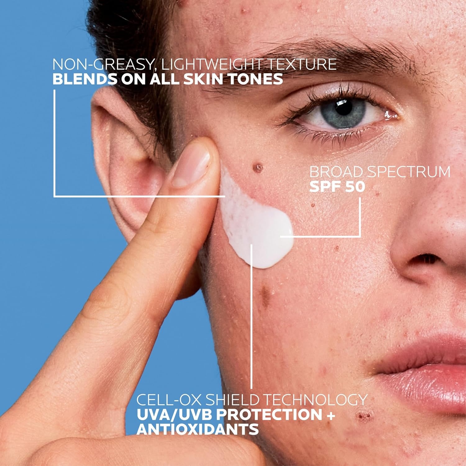 image:imageBundle of La RochePosay Effaclar Salicylic Acid Treatment to Minimize Pores Clear Acne Blemishes and Post Acne Marks Anthelios UV Clear Sunscreen SPF 50 Daily Sunscreen for Face with Azelaic Acid