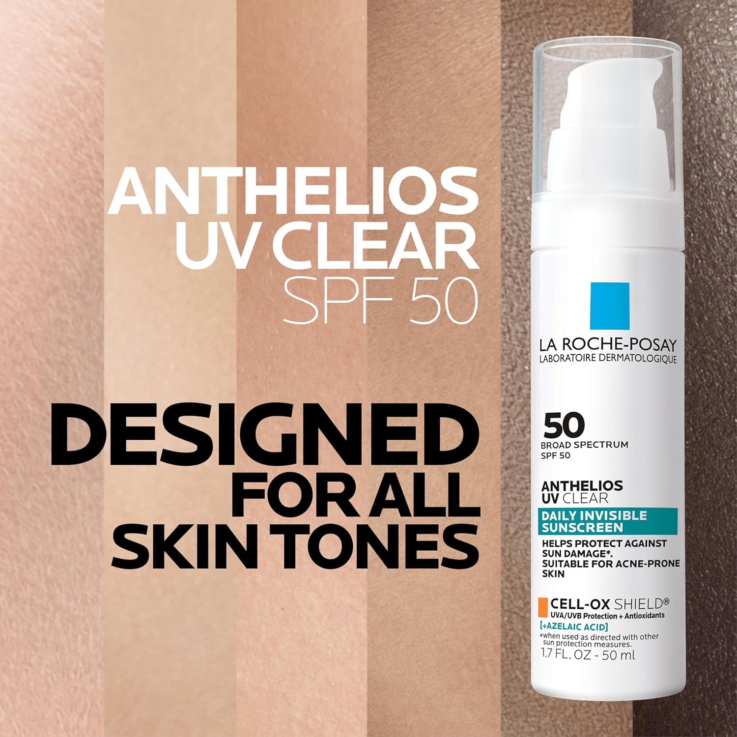 image:imageBundle of La RochePosay Effaclar Salicylic Acid Treatment to Minimize Pores Clear Acne Blemishes and Post Acne Marks Anthelios UV Clear Sunscreen SPF 50 Daily Sunscreen for Face with Azelaic Acid