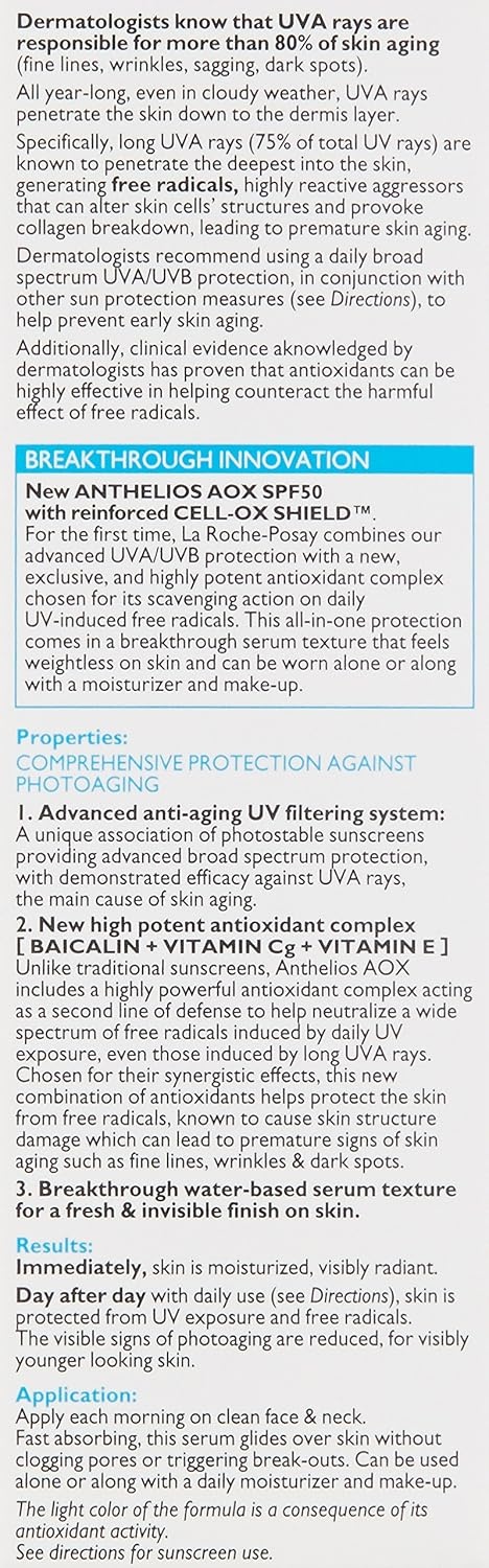 image:imageLa RochePosay Anthelios AOX Antioxidant Serum with Sunscreen SPF 50 1oz