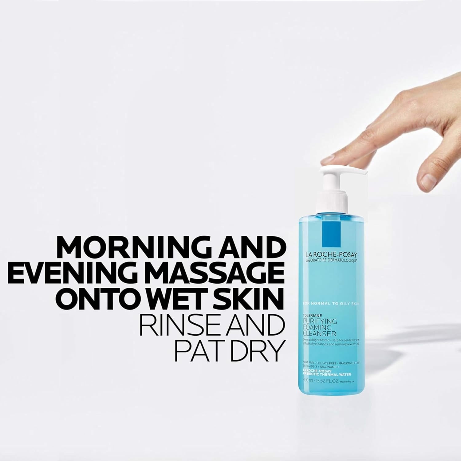 image:imageBundle of La RochePosay Toleriane Purifying Foaming Facial Cleanser Toleriane Double Repair Face Moisturizer
