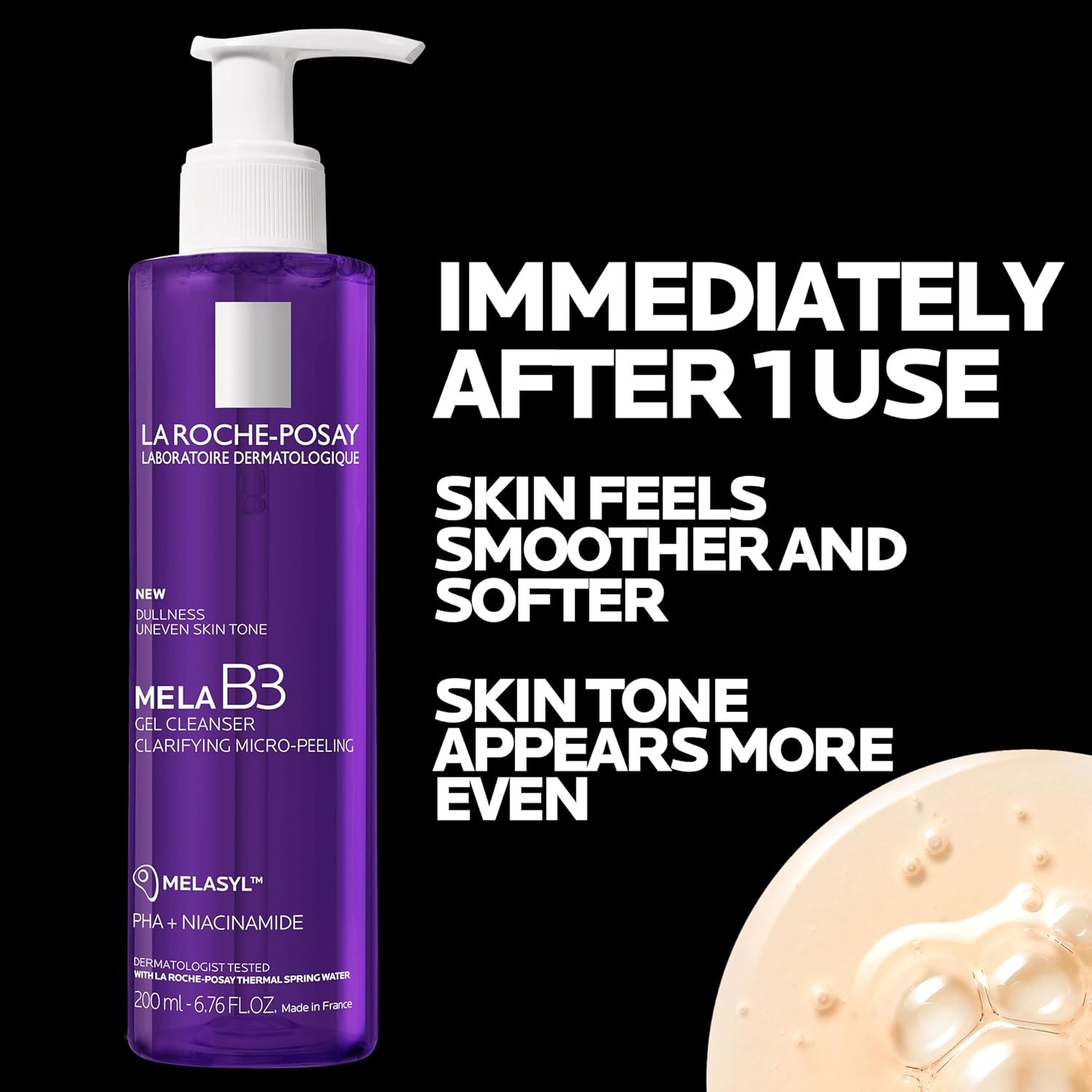 image:imageLa RochePosay Mela B3 Anti Aging Face Wash Dark Spot Corrector 676oz