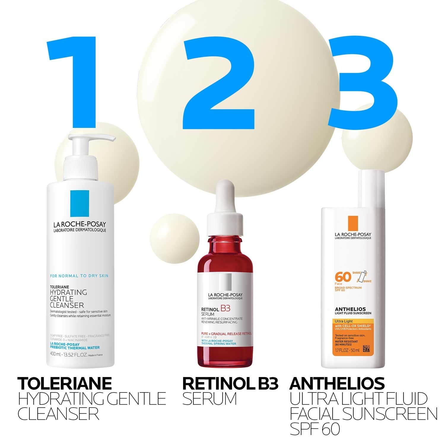 image:imageLa RochePosay Retinol Face Serum with Niacinamide amp Hyaluronic Acid 1oz