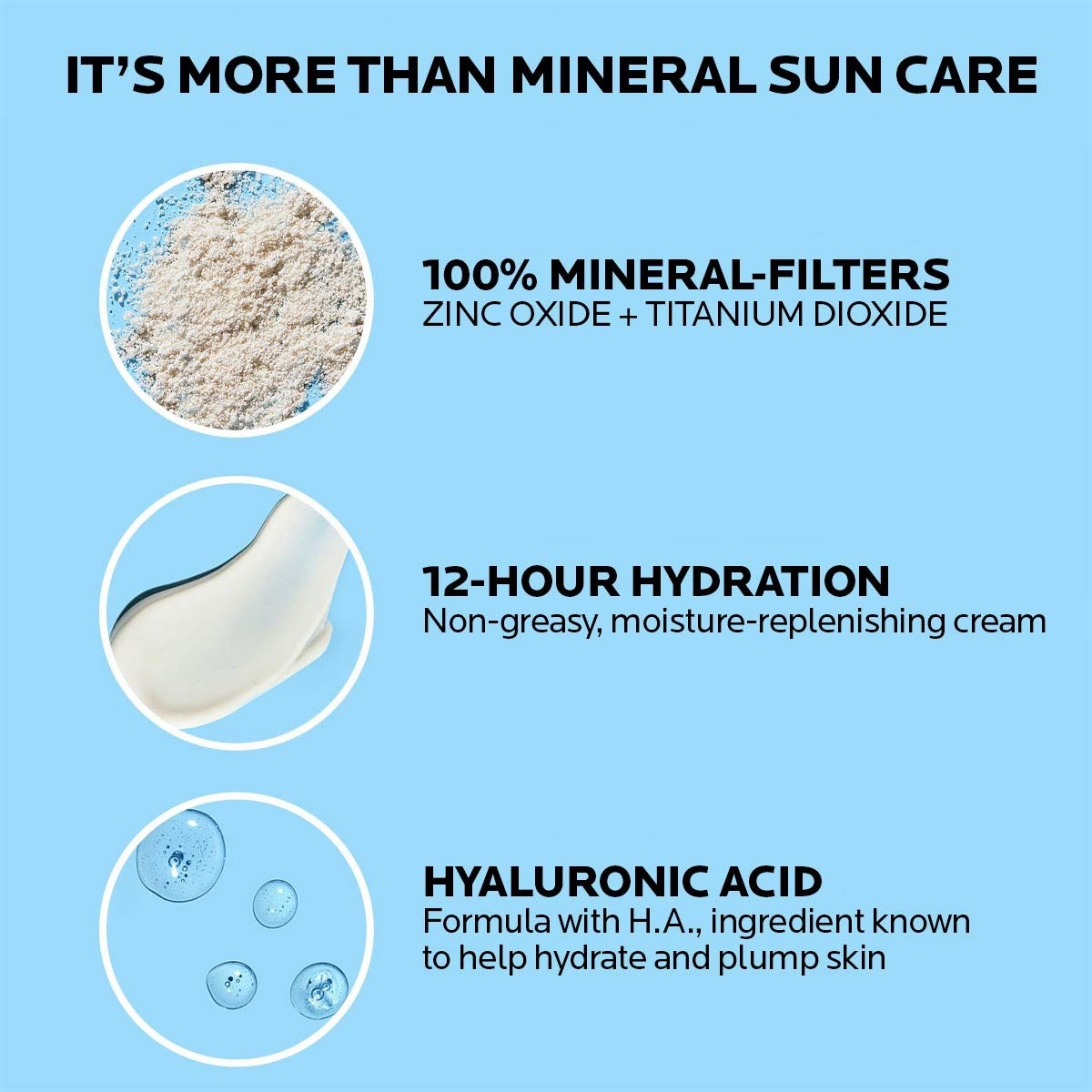 image:imageLa RochePosay Anthelios 100 Mineral Sunscreen Moisturizer with Hyaluronic Acid Broad Spectrum SPF 30 Face Sunscreen with Zinc Oxide amp Titanium Dioxide 17 fl oz