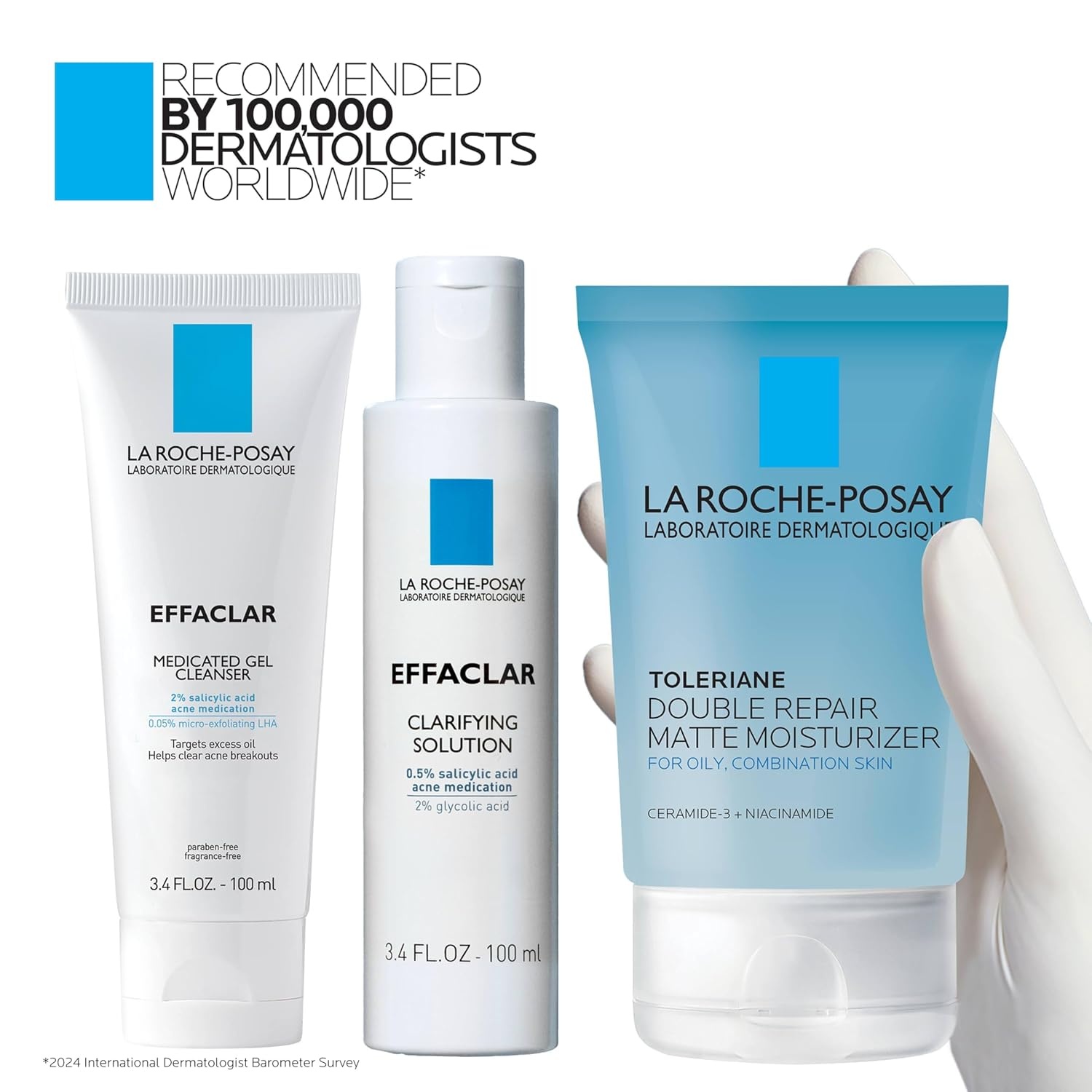 image:imageLa RochePosay Effaclar Daily Acne Kit with Cleanser Toner amp Moisturizer