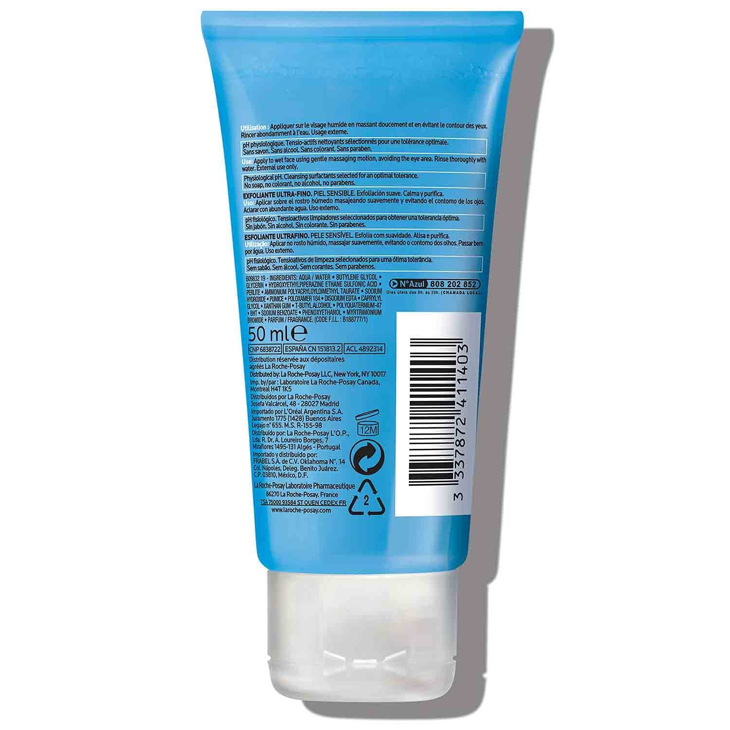 image:imageLa RochePosay UltraFine Scrub for Sensitive Skin Gentle Exfoliating Face Wash with UltraFine Pumice Particles to Remove Dead Skin Safe For Sensitive Skin