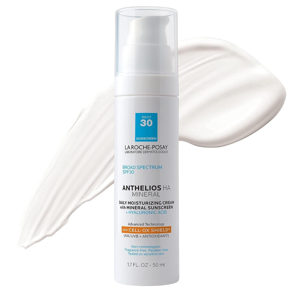 image:imageLa RochePosay Anthelios 100 Mineral Sunscreen Moisturizer with Hyaluronic Acid Broad Spectrum SPF 30 Face Sunscreen with Zinc Oxide amp Titanium Dioxide 17 fl oz