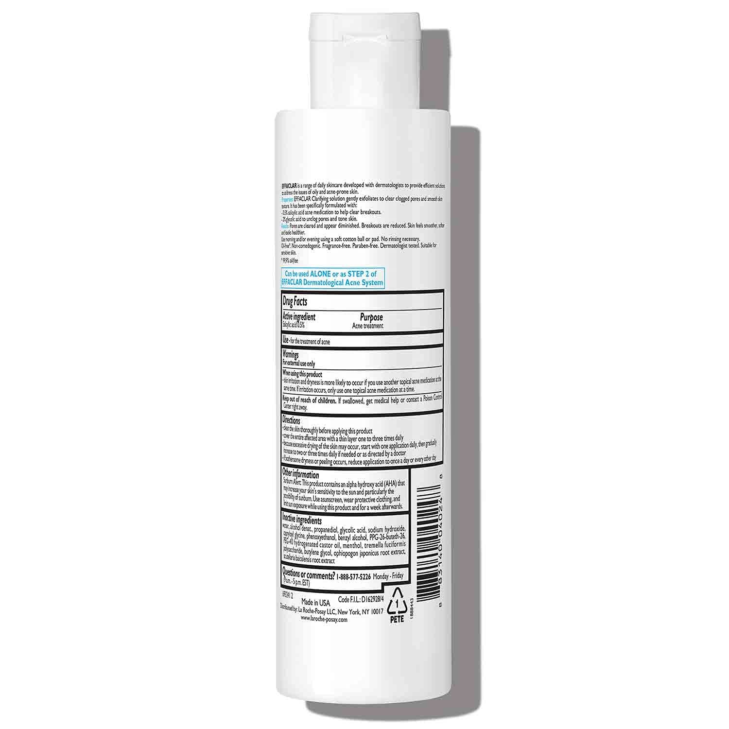 image:imageLa RochePosay Effaclar Clarifying Solution Salicylic Acid Toner 67oz