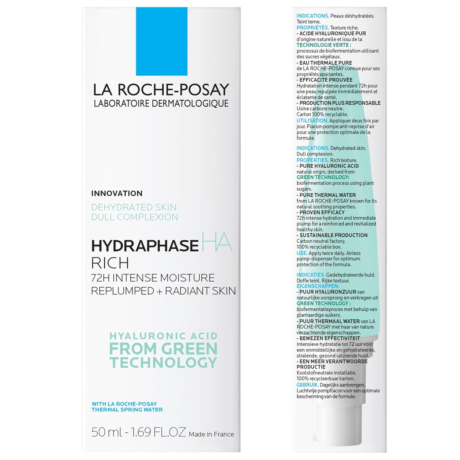 image:imageLa RochePosay Hydraphase HA Rich Face Moisturizer for Dry Skin 169oz