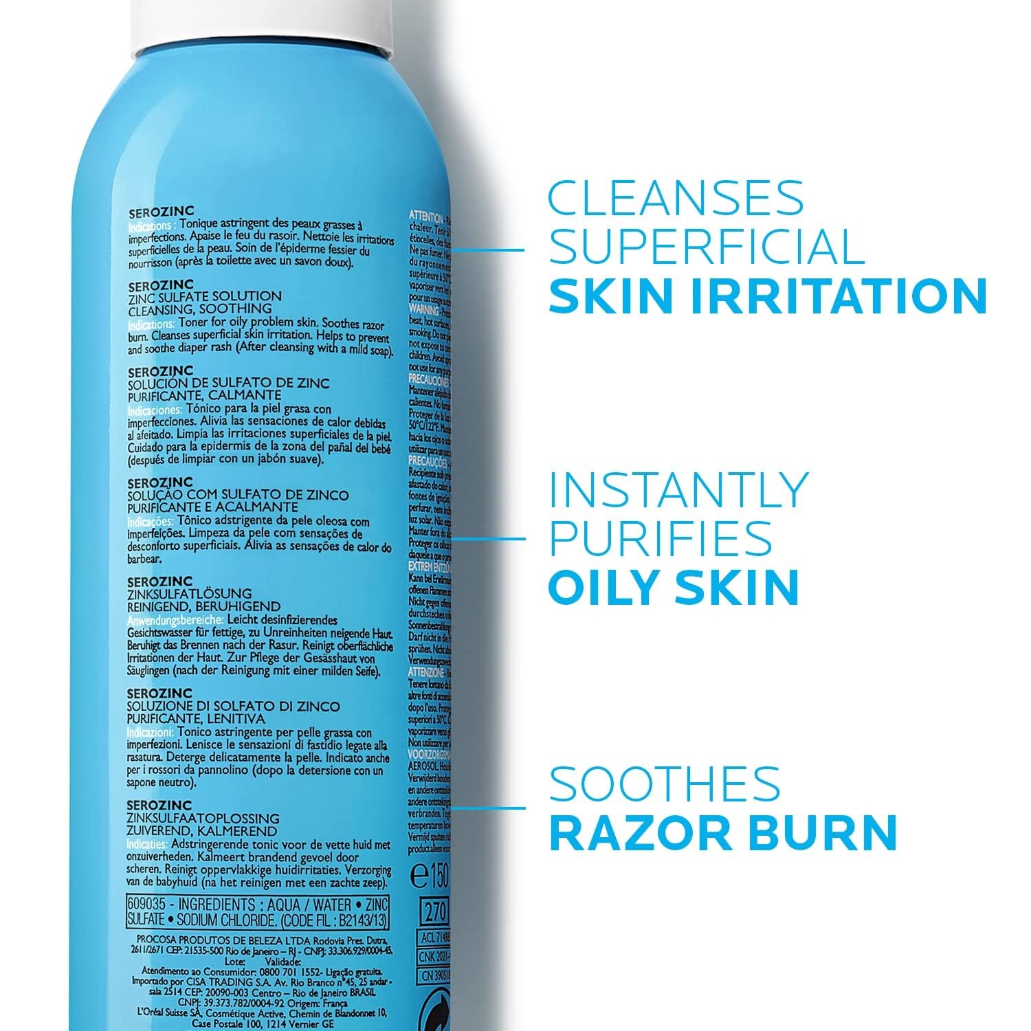 image:imageLa RochePosay Serozinc Zinc Face Toner for Oily Skin Face Spray 5oz