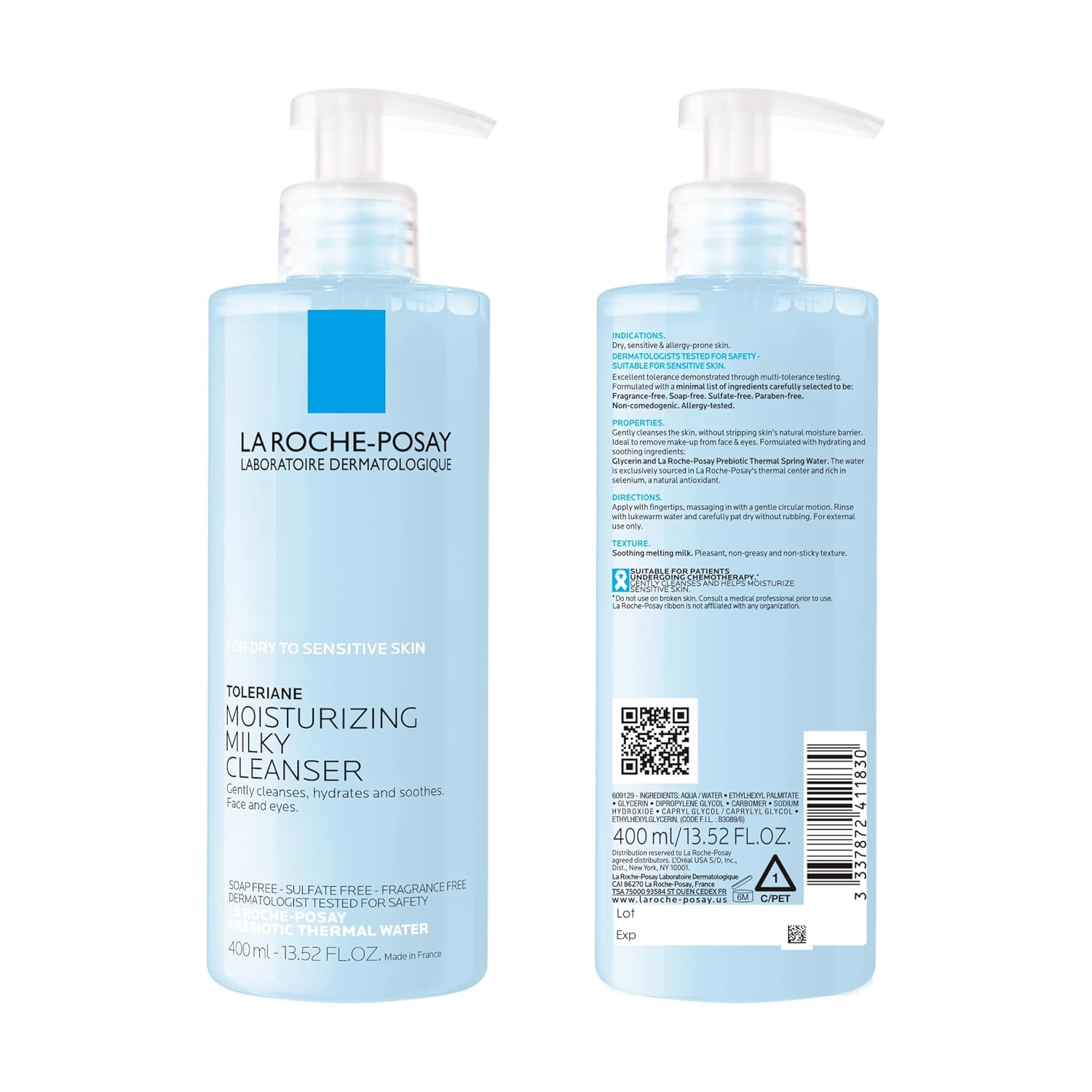 image:imageLa RochePosay Toleriane Moisturizing Milky Cleanser with Glycerin 135oz
