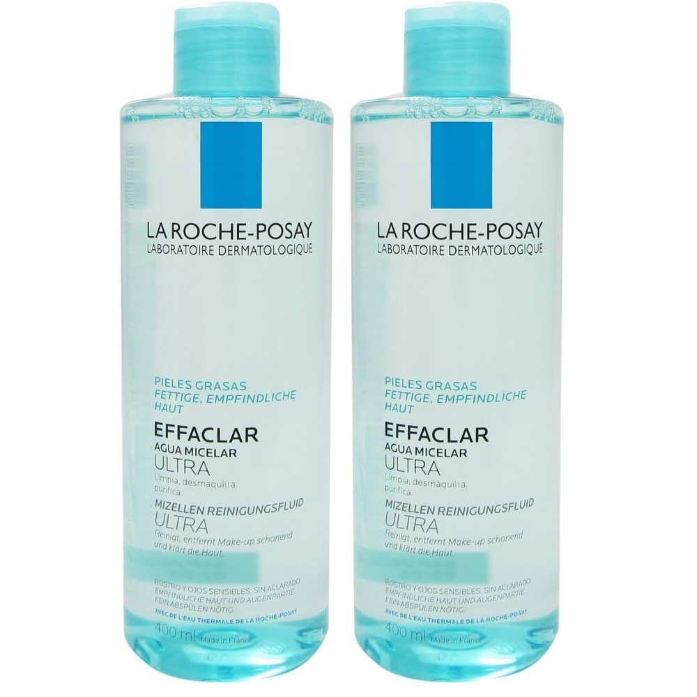 image:imageLa RochePosay Effaclar Micellar Cleansing Water Toner for Oily Skin Oil Free Makeup Remover Safe for Sensitive Skin with Thermal Spring Water135 Fl Oz Pack of 2
