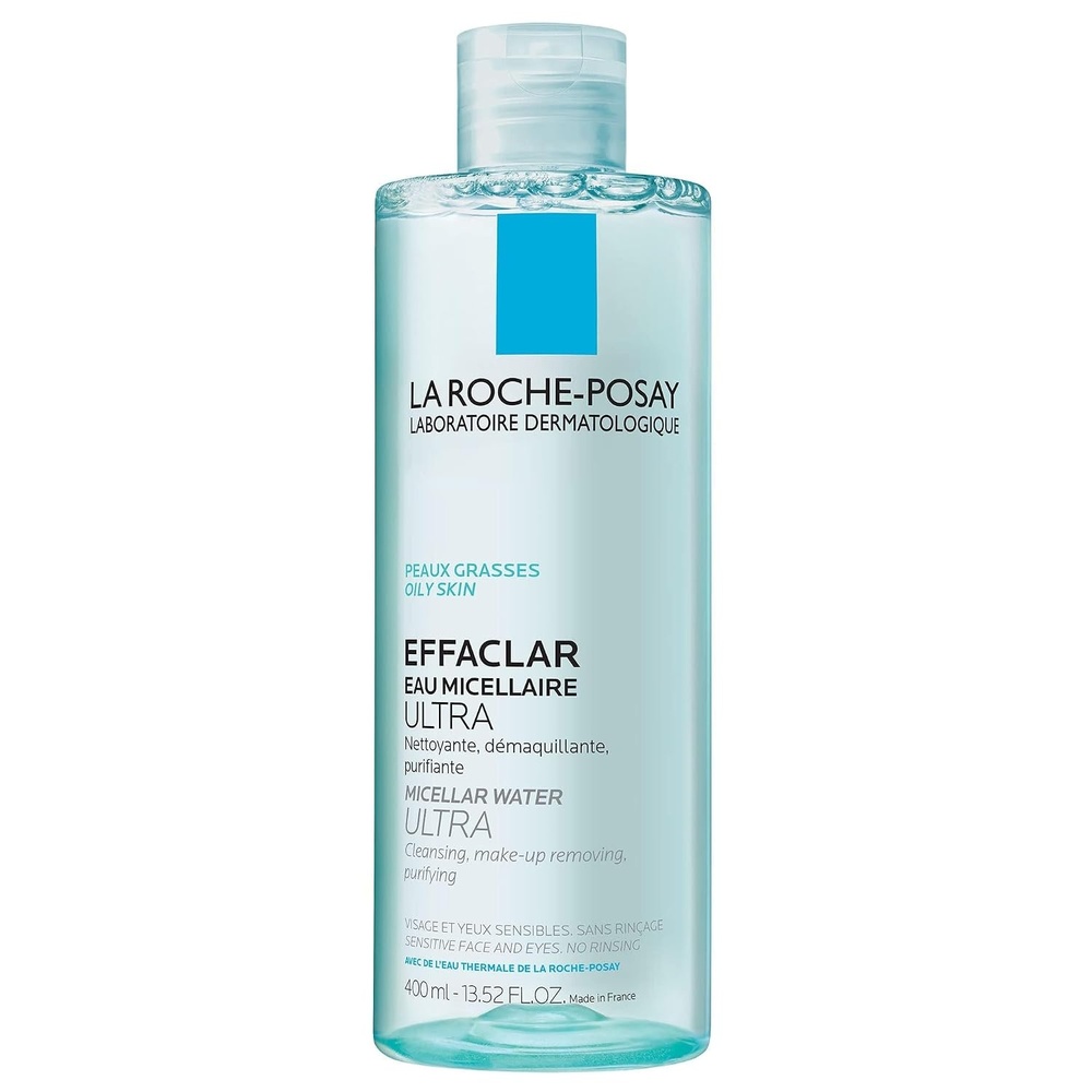image:imageLa RochePosay Effaclar Micellar Cleansing Water Toner for Oily Skin Oil Free Makeup Remover Safe for Sensitive Skin with Thermal Spring Water135 Fl Oz Pack of 1