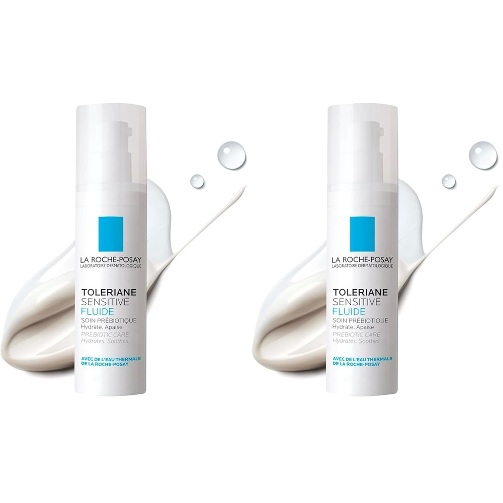 image:imageLa RochePosay Toleriane Sensitive Fluide Face Moisturizer with Glycerin135 Fl Oz Pack of 2