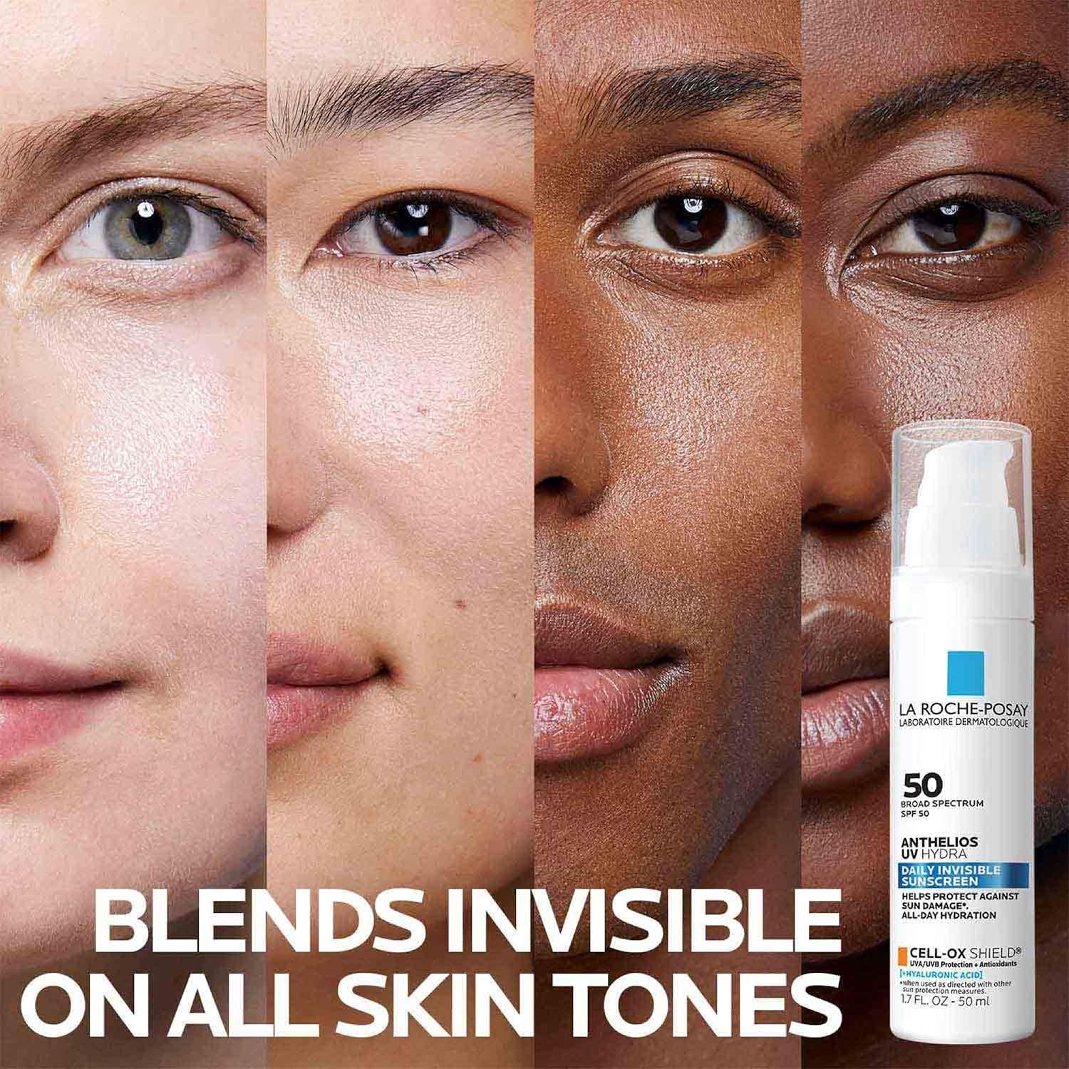 image:imageBundle of La RochePosay Hyalu B5 Pure Hyaluronic Acid Serum for Face Hydrating Serum Plumps Skin Anthelios UV Hydra Sunscreen SPF 50 Daily Hydrating Broad Spectrum Invisible SPF Protection