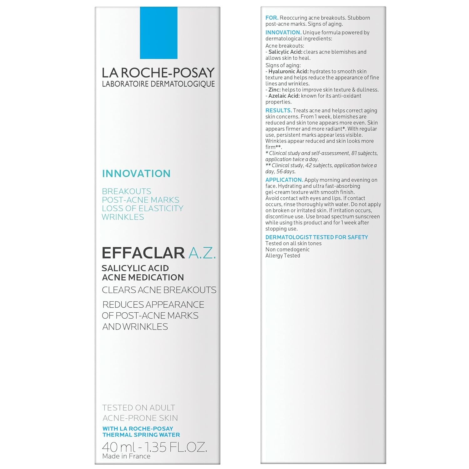 image:imageLa RochePosay Effaclar AZ Acne Face Gel with Azelaic Acid 135oz