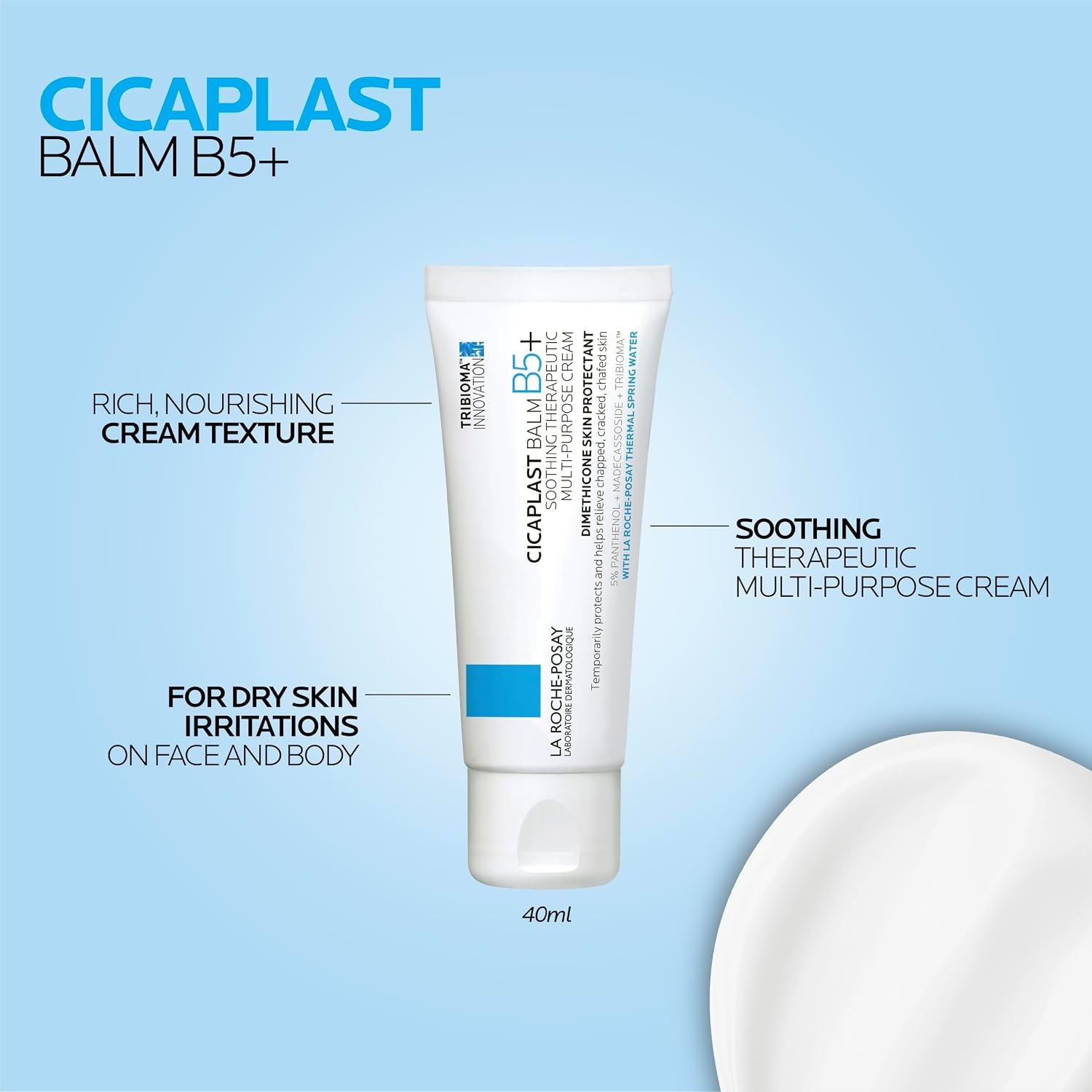 image:imageLa RochePosay Cicaplast Balm B5 Barrier Repair Cream for Dry Skin135 Fl Oz Kit