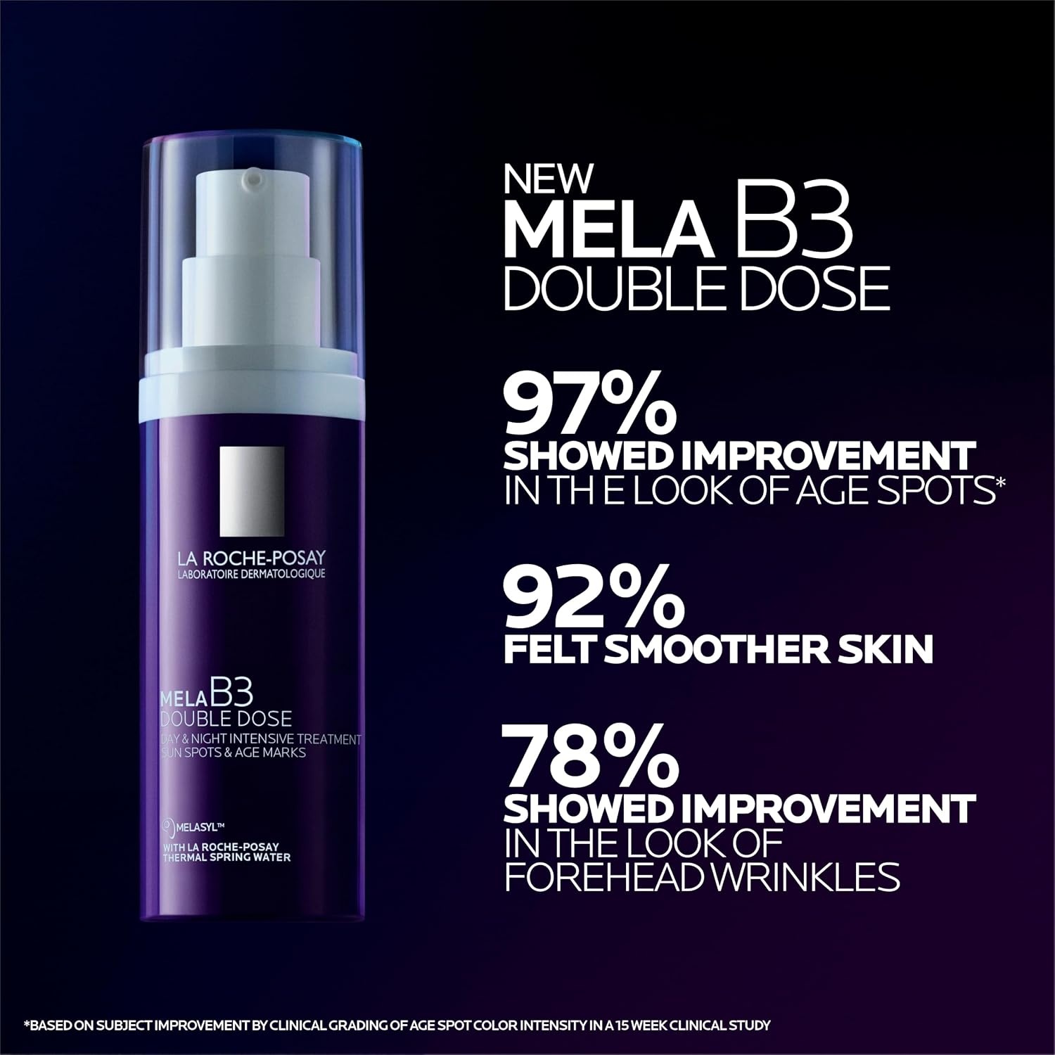 image:imageLa RochePosay Mela B3 Double Dose Dark Spot AntiAging Treatment 135oz